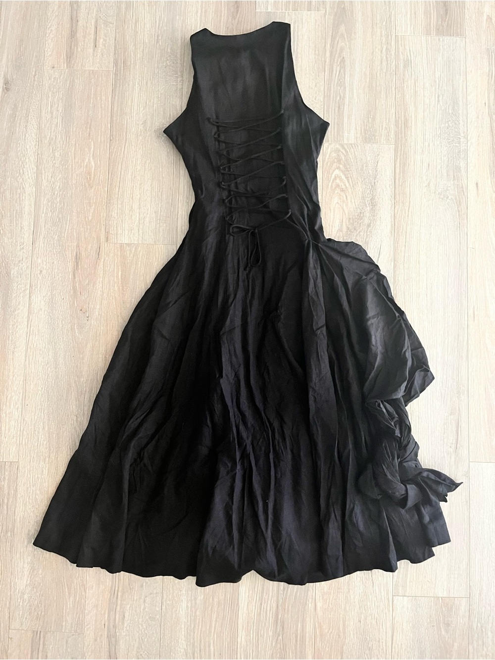 NWT Guizio New York Women’s Victoire Midi Dress Black - Size Medium - Picture 7 of 8